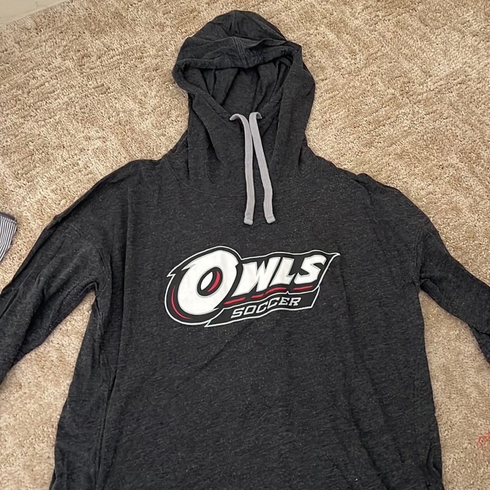 Temple soccer under Armour hooded pullover